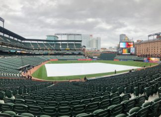 Orioles are Defeated, by Rain