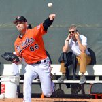 2019 Tanner Scott with Mike Elias Spring